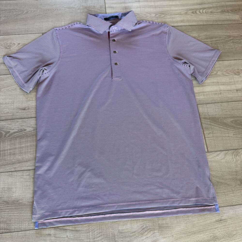 Greyson Clothiers Mens L Pink Teal Feeder Stripe